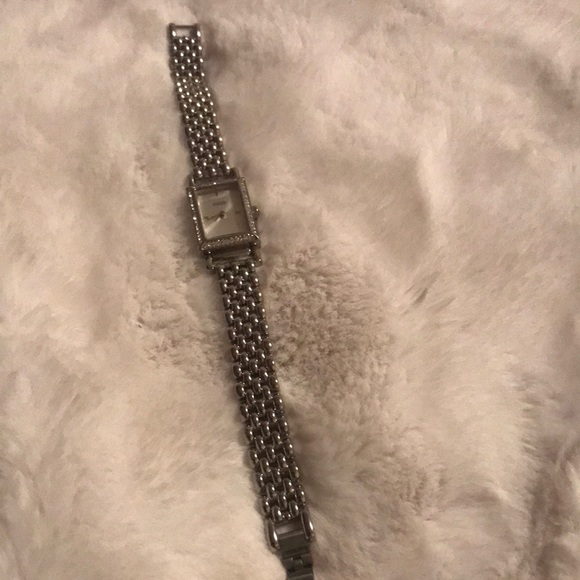 Authentic COACH Ladies Crystal Bezel Silver Dial Watch - Picture 6 of 12
